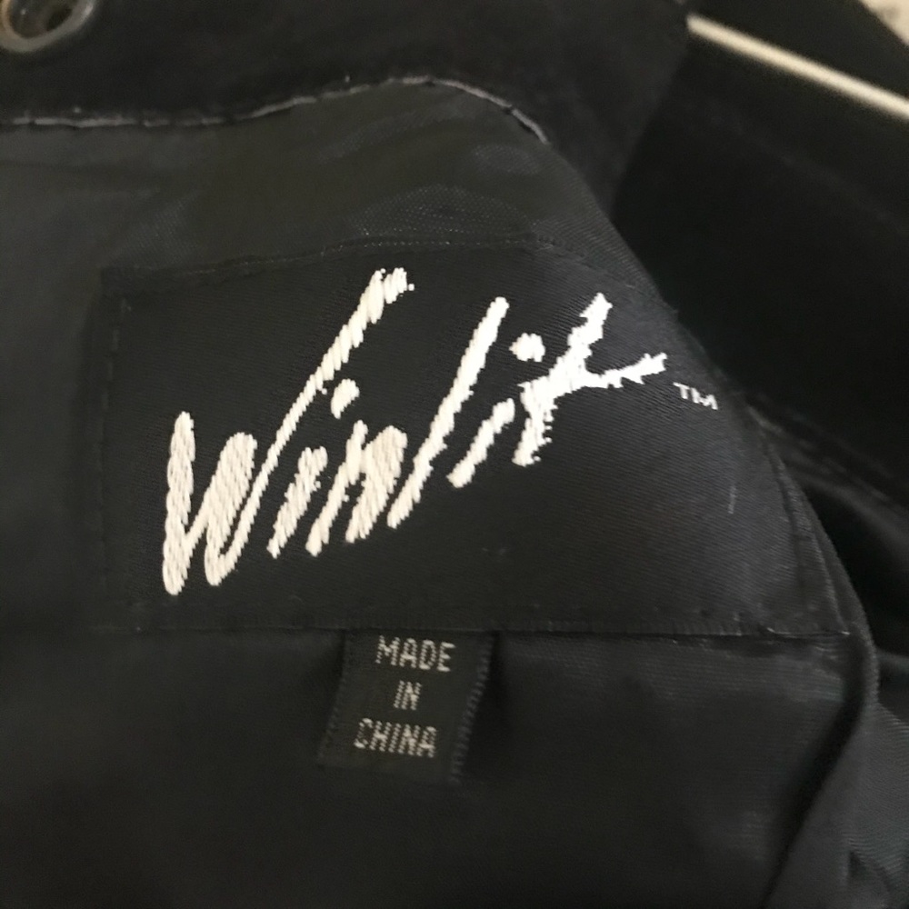 NWT Vintage Winlit Black Suede Leather Skirt - Picture 5 of 9